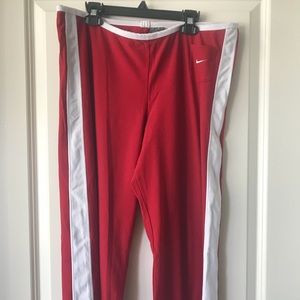 Nike Red Stretch Capri Pants
